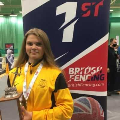 Year 11 Melissa from Truro High School selected for Team GB in European Junior Fencing Championships