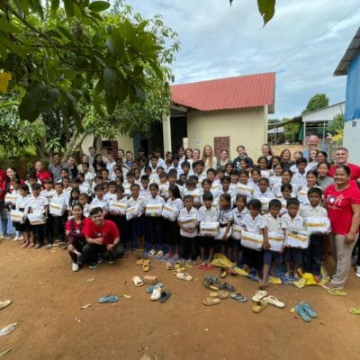 Truro High visits Cambodian partner school, Brasat Primary